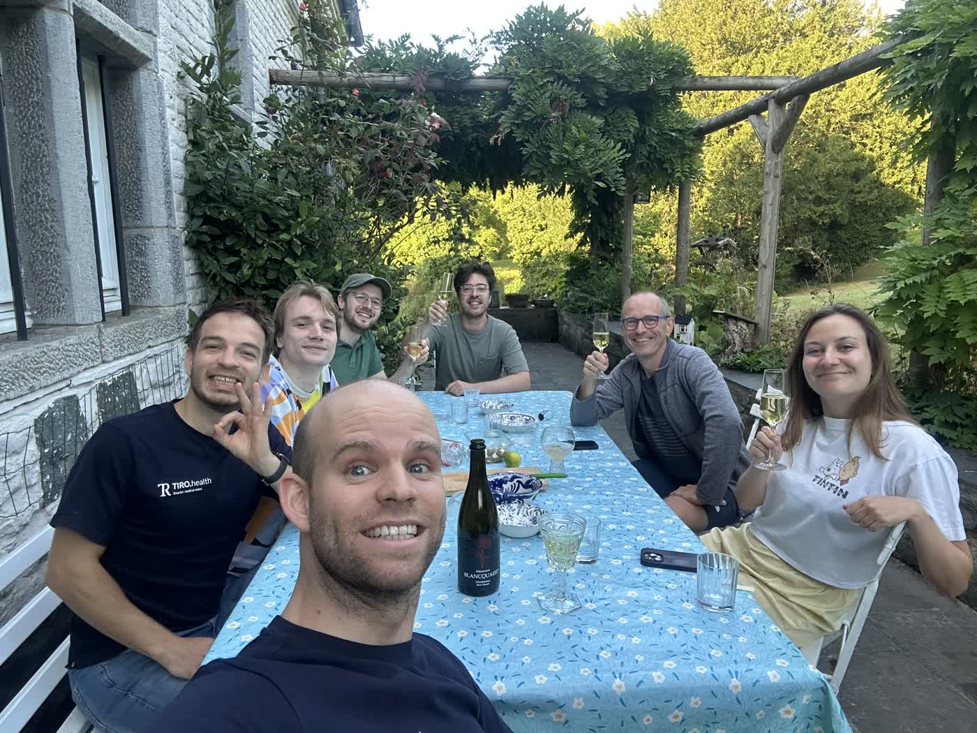 Dinner in the garden